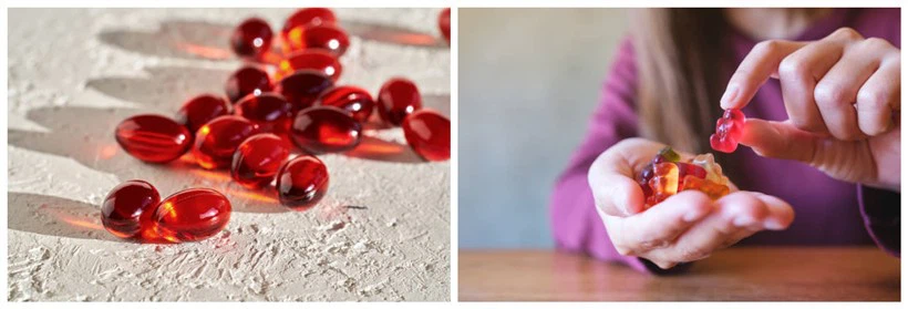 Astaxanthin softgel and gum sugar Astaxanthin softgel and gum sugar